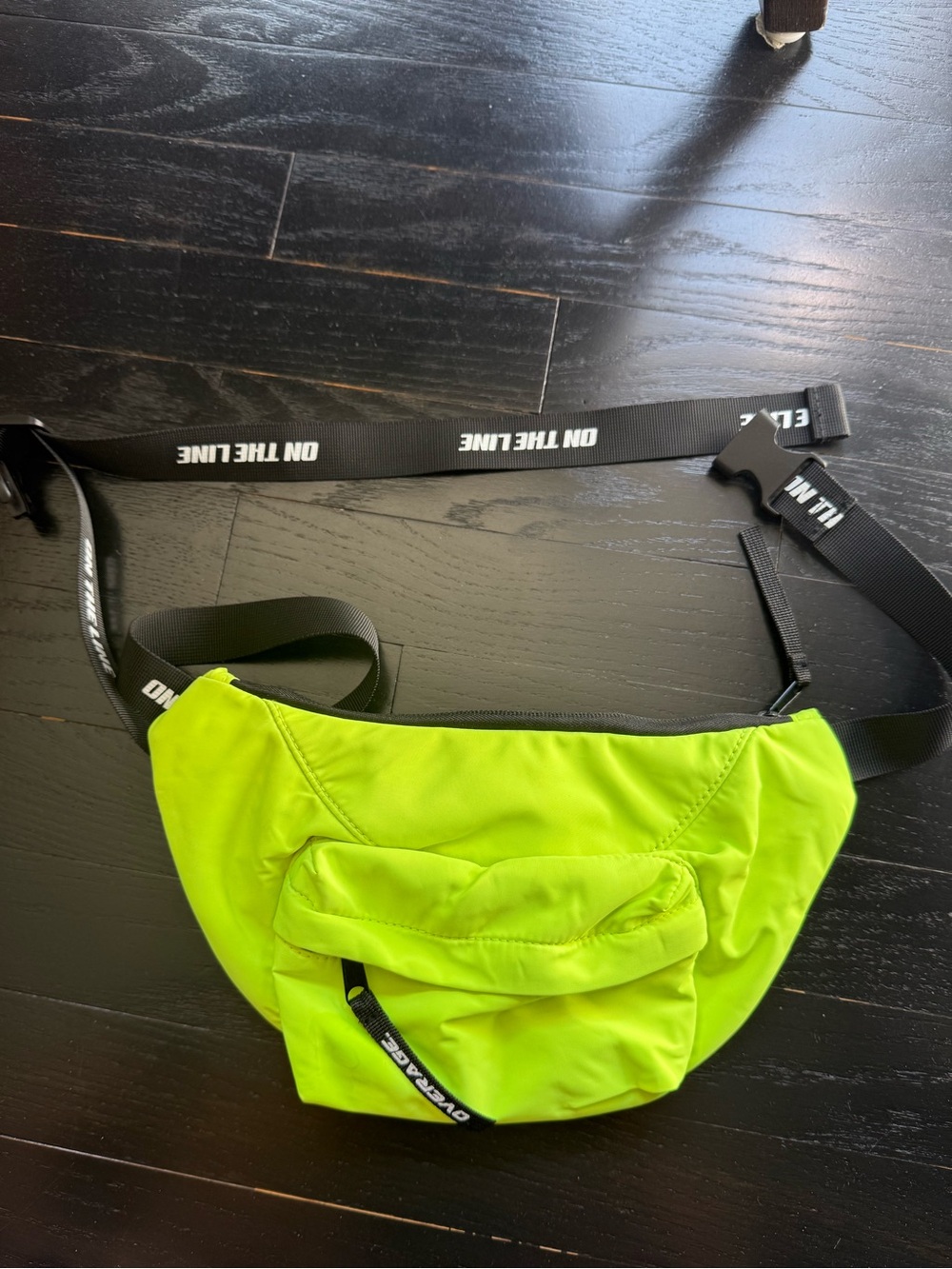 Neon Lime Green Crossbody Waist Bag